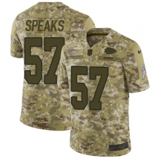 Youth Nike Kansas City Chiefs #57 Breeland Speaks Limited Camo 2018 Salute to Service NFL Jersey