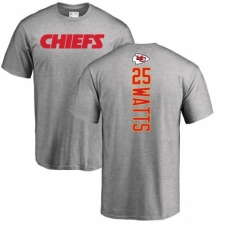 NFL Nike Kansas City Chiefs #25 Armani Watts Ash Backer T-Shirt