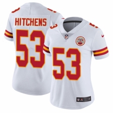 Women's Nike Kansas City Chiefs #53 Anthony Hitchens White Vapor Untouchable Elite Player NFL Jersey