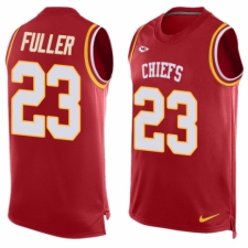 Men's Nike Kansas City Chiefs #23 Kendall Fuller Limited Red Player Name & Number Tank Top NFL Jersey