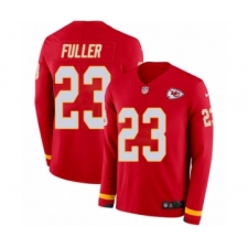 Men's Nike Kansas City Chiefs #23 Kendall Fuller Limited Red Therma Long Sleeve NFL Jersey