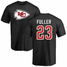 NFL Nike Kansas City Chiefs #23 Kendall Fuller Black Name & Number Logo T-Shirt
