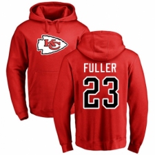 NFL Nike Kansas City Chiefs #23 Kendall Fuller Red Name & Number Logo Pullover Hoodie