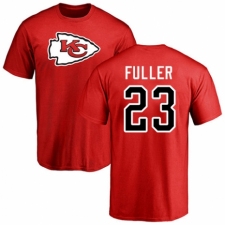 NFL Nike Kansas City Chiefs #23 Kendall Fuller Red Name & Number Logo T-Shirt