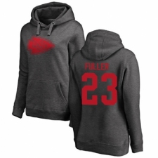 NFL Women's Nike Kansas City Chiefs #23 Kendall Fuller Ash One Color Pullover Hoodie