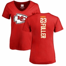 NFL Women's Nike Kansas City Chiefs #23 Kendall Fuller Red Backer T-Shirt