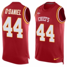 Men's Nike Kansas City Chiefs #44 Dorian O'Daniel Limited Red Player Name & Number Tank Top NFL Jersey