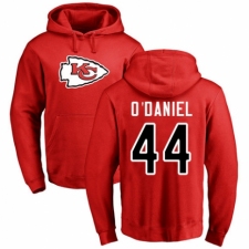 NFL Nike Kansas City Chiefs #44 Dorian O'Daniel Red Name & Number Logo Pullover Hoodie