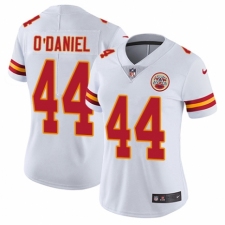 Women's Nike Kansas City Chiefs #44 Dorian O'Daniel White Vapor Untouchable Limited Player NFL Jersey