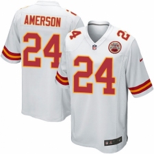 Men's Nike Kansas City Chiefs #24 David Amerson Game White NFL Jersey