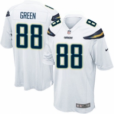 Men's Nike Los Angeles Chargers #88 Virgil Green Game White NFL Jersey