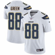 Men's Nike Los Angeles Chargers #88 Virgil Green White Vapor Untouchable Limited Player NFL Jersey