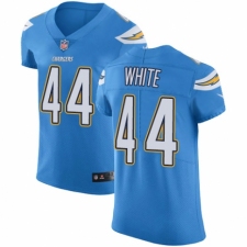 Men's Nike Los Angeles Chargers #44 Kyzir White Electric Blue Alternate Vapor Untouchable Elite Player NFL Jersey