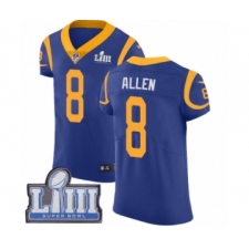 Men's Nike Los Angeles Rams #8 Brandon Allen Royal Blue Alternate Vapor Untouchable Elite Player Super Bowl LIII Bound NFL Jersey