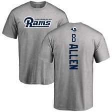 NFL Nike Los Angeles Rams #8 Brandon Allen Ash Backer T-Shirt