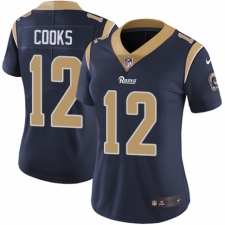 Women's Nike Los Angeles Rams #12 Brandin Cooks Navy Blue Team Color Vapor Untouchable Limited Player NFL Jersey