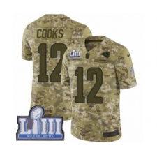 Youth Nike Los Angeles Rams #12 Brandin Cooks Limited Camo 2018 Salute to Service Super Bowl LIII Bound NFL Jersey