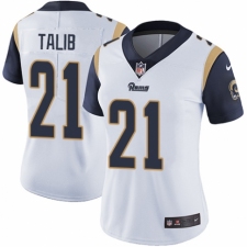 Women's Nike Los Angeles Rams #21 Aqib Talib White Vapor Untouchable Limited Player NFL Jersey