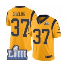 Men's Nike Los Angeles Rams #37 Sam Shields Limited Gold Rush Vapor Untouchable Super Bowl LIII Bound NFL Jersey