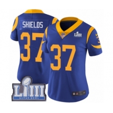 Women's Nike Los Angeles Rams #37 Sam Shields Royal Blue Alternate Vapor Untouchable Limited Player Super Bowl LIII Bound NFL Jersey