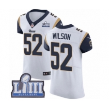 Men's Nike Los Angeles Rams #52 Ramik Wilson White Vapor Untouchable Elite Player Super Bowl LIII Bound NFL Jersey