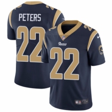 Youth Nike Los Angeles Rams #22 Marcus Peters Navy Blue Team Color Vapor Untouchable Limited Player NFL Jersey