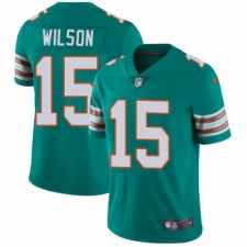 Men's Nike Miami Dolphins #15 Albert Wilson Aqua Green Alternate Vapor Untouchable Limited Player NFL Jersey