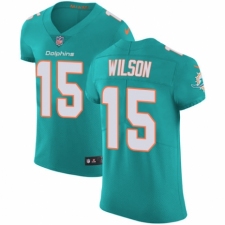 Men's Nike Miami Dolphins #15 Albert Wilson Aqua Green Team Color Vapor Untouchable Elite Player NFL Jersey