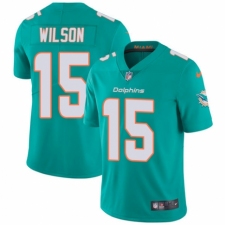 Men's Nike Miami Dolphins #15 Albert Wilson Aqua Green Team Color Vapor Untouchable Limited Player NFL Jersey