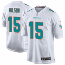 Men's Nike Miami Dolphins #15 Albert Wilson Game White NFL Jersey