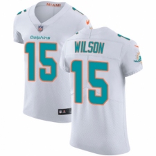 Men's Nike Miami Dolphins #15 Albert Wilson White Vapor Untouchable Elite Player NFL Jersey