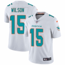 Men's Nike Miami Dolphins #15 Albert Wilson White Vapor Untouchable Limited Player NFL Jersey