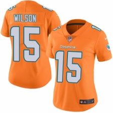 Women's Nike Miami Dolphins #15 Albert Wilson Limited Orange Rush Vapor Untouchable NFL Jersey