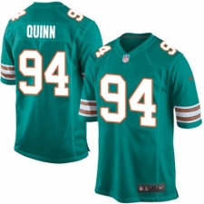 Men's Nike Miami Dolphins #94 Robert Quinn Game Aqua Green Alternate NFL Jersey