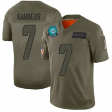Men's Miami Dolphins #7 Jason Sanders Limited Camo 2019 Salute to Service Football Jersey