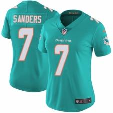 Women's Nike Miami Dolphins #7 Jason Sanders Aqua Green Team Color Vapor Untouchable Limited Player NFL Jersey