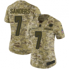 Women's Nike Miami Dolphins #7 Jason Sanders Limited Camo 2018 Salute to Service NFL Jersey