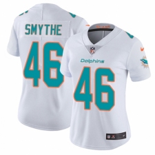 Women's Nike Miami Dolphins #46 Durham Smythe White Vapor Untouchable Elite Player NFL Jersey