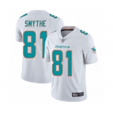 Youth Miami Dolphins #81 Durham Smythe White Vapor Untouchable Limited Player Football Jersey