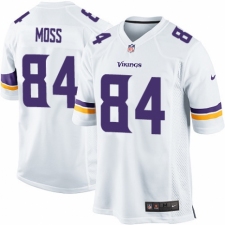 Men's Nike Minnesota Vikings #84 Randy Moss Game White NFL Jersey