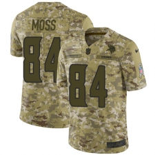 Men's Nike Minnesota Vikings #84 Randy Moss Limited Camo 2018 Salute to Service NFL Jersey