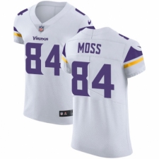 Men's Nike Minnesota Vikings #84 Randy Moss White Vapor Untouchable Elite Player NFL Jersey