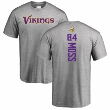 NFL Nike Minnesota Vikings #84 Randy Moss Ash Backer T-Shirt