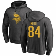 NFL Nike Minnesota Vikings #84 Randy Moss Ash One Color Pullover Hoodie