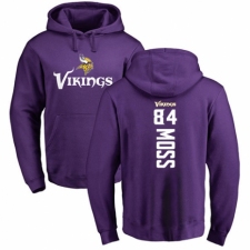 NFL Nike Minnesota Vikings #84 Randy Moss Purple Backer Pullover Hoodie