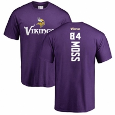 NFL Nike Minnesota Vikings #84 Randy Moss Purple Backer T-Shirt