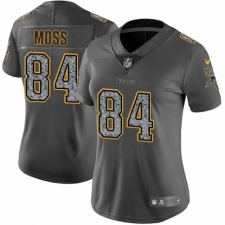 Women's Nike Minnesota Vikings #84 Randy Moss Gray Static Vapor Untouchable Limited NFL Jersey