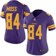 Women's Nike Minnesota Vikings #84 Randy Moss Limited Purple Rush Vapor Untouchable NFL Jersey