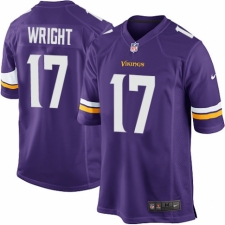 Men's Nike Minnesota Vikings #17 Kendall Wright Game Purple Team Color NFL Jersey