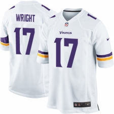 Men's Nike Minnesota Vikings #17 Kendall Wright Game White NFL Jersey